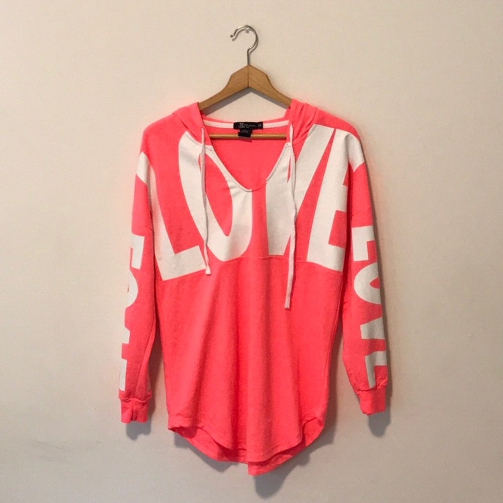 NWOT Pink Drop Sleeve Athleisure Hoodie